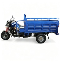 Tricycle cargo à moteur refroidi par air de 200 cm³ avec pare-brise, trike motorisé à 3 roues très populaire pour le transport de marchandises sur le marché d'Asie centrale