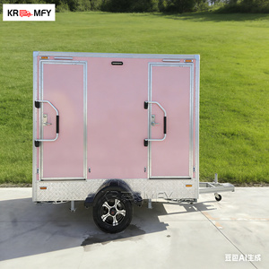 Remorque sanitaire mobile en acier renforcé avec porte verrouillable pour rangement d'outils, utilisation en parc, installation sécurisée extérieure - Product Image 3