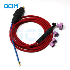 Wp9 siêu mềm Cáp <span class=keywords><strong>Tig</strong></span> Hàn ngọn đuốc với 1/2 "Twist khóa kết nối - Product Image 1