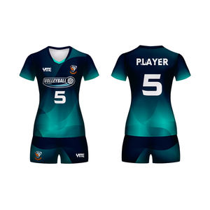 Completo da <span class=keywords><strong>Pallavolo</strong></span> Personalizzato da Donna con Design <span class=keywords><strong>a</strong></span> Sublimazione di Ultima Tendenza 2024 - Product Image 1