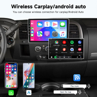 Cadre d'autoradio Android Podofo Qualcomm 8 Core 10 ''pour Chevrolet Silverado 2007-2012 4 + 64G sans fil CarPlay/Android Auto WiFi