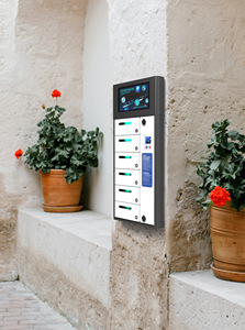 Y2 Power <span class=keywords><strong>ZEN</strong></span> Pro, casier de recharge pour télé<span class=keywords><strong>phone</strong></span> ultra-fin à <span class=keywords><strong>6</strong></span> baies, station de recharge extérieure avec écran publicitaire de 14 pouces pour les conférences - Product Image 2