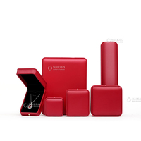 SHERO Boîte à bijoux en cuir PU avec logo personnalisé Emballage cadeau de luxe de qualité supérieure pour bracelets et chapelet Conteneur de qualité supérieure