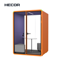 Cabine téléphonique insonorisée multifonctionnelle moderne en aluminium, studio d'enregistrement, pod de réunion de bureau intérieur pour hôtel et salon