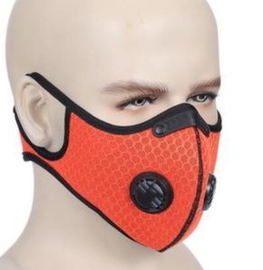 FSPG Wieder verwendbare Gesichts maske Wasch bare schwarze <span class=keywords><strong>Anti</strong></span>-Staub-Fahrrad maske mit Ventil luftfilter Unisex - Product Image 6