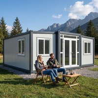 Maison conteneur extensible 20 pieds 40 pieds, maison modulaire préfabriquée, mini-maison portable pour la vie en famille