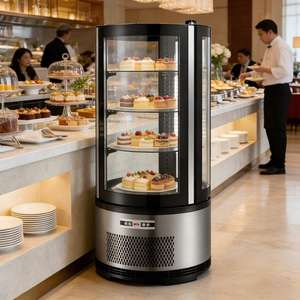 Vitrine Réfrigérée Commerciale Haut <span class=keywords><strong>de</strong></span> Gamme pour Gâteaux avec Dégivrage Automatique - Product Image 1