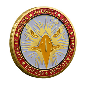 Moneda Conmemorativa Patriótica 3D de Metal Dorado y Plateado, Relieve de Doble Cara con <span class=keywords><strong>Frases</strong></span> de Gratitud, Adorno Decorativo Personalizable - Product Image 3