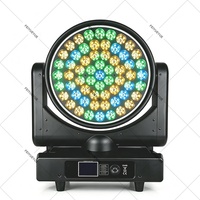 FEIYUEYUE DMX 61x30W RGBW 4-en-1 + 366x0.2W RGB Aura LED Moving Head Zoom Wash Light CRI 96 Ra96 pour éclairage de scène