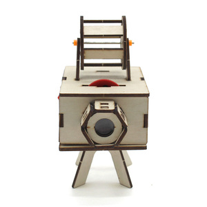 Kit de proyector de madera para niños de 7 a 9 años, juguete educativo de bricolaje, modelo de forma geométrica de montaje manual - Product Image 4