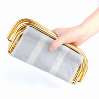 Tabouret pliant moderne en alliage d'aluminium léger, le plus vendu, à faible MOQ, portable pour la pêche, le camping et les meubles d'extérieur de parc