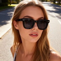 Lunettes de soleil carrées rétro transfrontalières Europe-Amérique, protection UV400, verres polarisés, monture complète, personnalisées