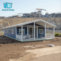 Conteneur pliable modulaire de luxe à distance de 10 pieds 20 pieds 40 pieds Petite maison portable mobile préfabriqué Maisons prêtes à être expédiées