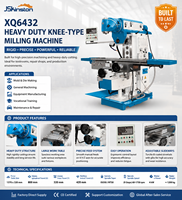 Machine de fraisage CNC universelle X6432 certifiée CE, design compact professionnel, formation et formation professionnelle, 7,5 kW