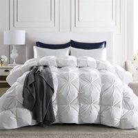 Couette en duvet d'oie ChamXue, taille double, 800 puces de duvet, 100 % coton, toutes saisons, insert de couette 700 fils, ultra-douce et moelleuse