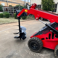 Foreuse hydraulique pour mini-chargeuse, accessoire de forage de trous et de tarières, machine de forage de terre