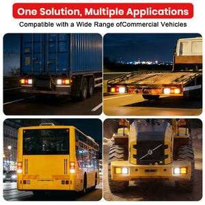 <span class=keywords><strong>Feux</strong></span> <span class=keywords><strong>de</strong></span> stop, <span class=keywords><strong>de</strong></span> <span class=keywords><strong>position</strong></span>, <span class=keywords><strong>de</strong></span> clignotants, <span class=keywords><strong>de</strong></span> recul et antibrouillard universels 12V 24V à double tension LED 5 fonctions pour véhicules utilitaires lourds - Product Image 4