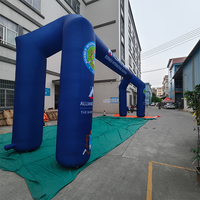 Arche gonflable sportive à 4 pieds avec logo personnalisé pour entrée de compétition, marathon, course d'équipe, organisateur, publicité