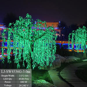 Acero interior/exterior Artificial LED iluminado árbol de <span class=keywords><strong>sauce</strong></span> <span class=keywords><strong>llorón</strong></span> - Product Image 3