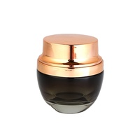 Pot à cosmétiques en verre transparent, pot de luxe écologique 30g 50g, contenant vide, pour crème