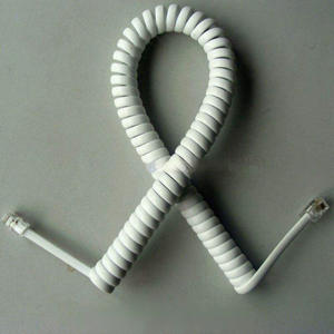 <span class=keywords><strong>Cable</strong></span> telescópico blindado en espiral para micrófono, megáfono, intercomunicador y auricular de teléfono, modelo CD Crystal Head Spring, modelo uno - Product Image 2