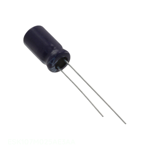 ตัวเก็บประจุแบบ CAP ALUM 100UF 20% 25V RADIAL TH Through Hole 100 uF ESK107M025AE3AA ของแท้ - Product Image 1