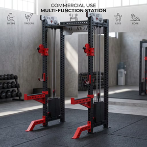 Máquina Multifuncional 2 en 1 para Sentadillas y Crossover con Cable, Jaula de Potencia, Rack de Entrenamiento de Fuerza para Gimnasio Comercial - Product Image 2