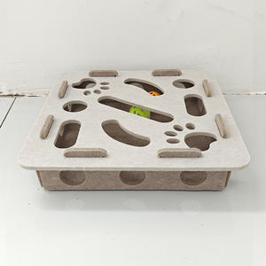 Thân Thiện Với Môi Mèo Con Vật Nuôi Mèo Câu Đố Mê Cung Lỗ Cảm Thấy Hộp Tự Hi Nghiêng Tạo Tác Mèo Chuông Bóng Đồ Chơi - Product Image 3