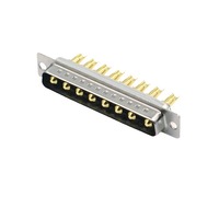 Connecteur mâle D-SUB 8W8 à courant élevé, plaqué or, faisceau de câblage, prise d'alimentation