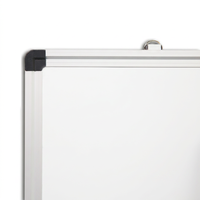 Tableau blanc mural métallique double face pliable pour salle de classe, tableau d'affichage pour messages d'élèves et d'enfants, avec marqueur