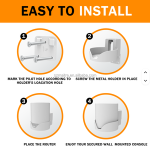 Hot Sale Bangcheer Wall Mount for <strong>TP</strong>-<strong>Link</strong> <strong>Deco</strong> X68/<strong>XE75</strong>/<strong>XE75</strong> Pro AX5400 Space-saving Wall Bracket Holder for Wi-Fi Booster - Product Image 5