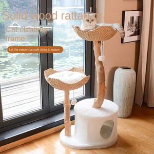 Thiết Kế Cao Rắn Bằng Gỗ Mèo Bài Cây Nhà Trong Nhà Leo Núi Khung Gỗ Mèo Gãi Đồ Chơi Với Tháp Cho Mèo - Product Image 2