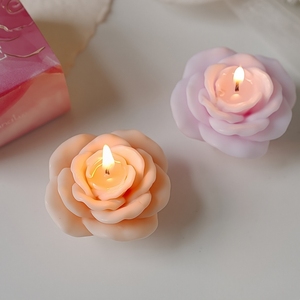 Vela perfumada artesanal para el hogar, con aroma a flores, de cera de soja, con aroma a rosa, para bodas, fiestas, cumpleaños, regalo personalizado con etiqueta privada. - Product Image 4