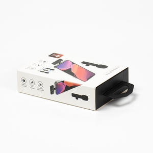 Custom logo Recyclable Rigid Cardboard Electronic Products <b>Gift</b> Drawer <b>Box</b> Wireless Microphone Paper Packaging Boxes - Product Image 4