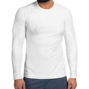Custom Made Silk Screen Printed Rash Guard Long Sleeve High Quality Eco-Friendly Men's Rash Guards <b>for</b> Men Adults Fitness - Product Image 3