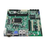 Mainboard Industri Terintegrasi Chipset Intel H310 6 Port COM Dual Gigabit LAN VGA DP PCIe PCI Slot untuk PC Industri