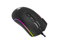 Souris de jeu filaire JEDEL8D GM910 avec éclairage RGB, bouton double clic programmable, bonne texture, souris de jeu