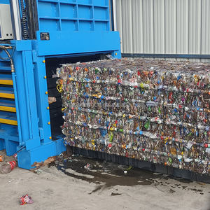 Thủy lực ngang tông nhựa quần áo loại Baler tự động ngang Baler với hệ thống điều khiển PLC - Product Image 3