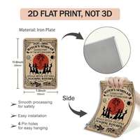 La ciencia es magia, es real, letreros de metal de brujería gótica, placa del seminario de brujas de Salem