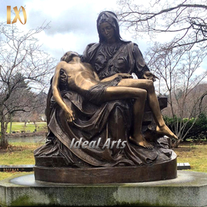 Estatua de bronce de tamaño real para decoración de jardín al aire libre, Ideal para decoración artística, Estatua de la iglesia María y Jesús - Product Image 4