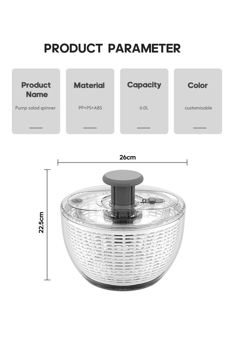 salad spinner stainless steel