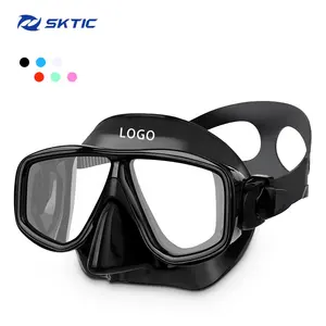 SKTIC – masque de plongée sous-marine avec Logo personnalisé, grande Vision, masque de plongée sous-marine, faible Volume, pêche au harpon