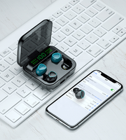 Écouteurs et Casques TWS M22 à Réduction de Bruit, Écouteurs Sans Fil, Casque pour Couples, Écouteurs avec Batterie Externe