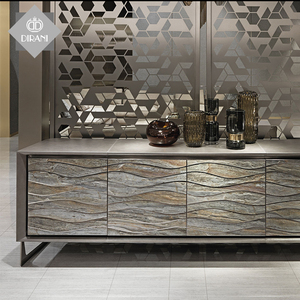 Wood <strong>Sideboards</strong> Living Room Storage Cabinet <strong>Grey</strong> Luxury Buffet Cabinet <strong>Sideboard</strong> <strong>Modern</strong> Side Cabinet Buffet Table Furniture - Product Image 4