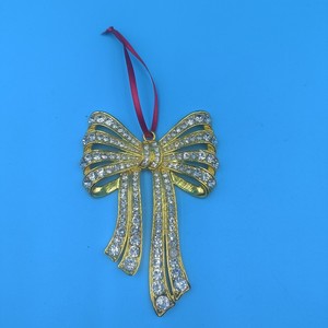 <b>Bow</b> Christmas Tree Ornaments Alloy Hanging Decorations For Home Christmas Decor - Product Image 4
