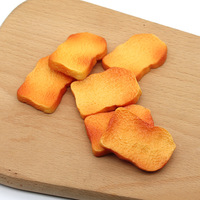Pain PU artificiel de simulation douce pour les desserts, décoration, accessoires de photographie