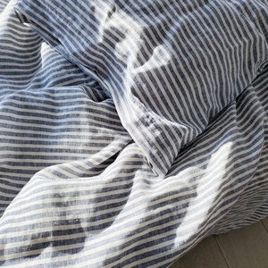 Hotel Duvet Cover European Flax Linen Custom Size Queen King French Organic Linen Pillow Cover <b>Stripe</b> Linen <b>Bedding</b> <b>Set</b> - Product Image 3