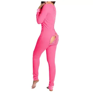 New Arrival Women's Jumpsuit <strong>Onesie</strong> Pajamas Printed Valentines <strong>Onesie</strong> <strong>for</strong> <strong>Ladies</strong> Plus Size Thermal Knitted <strong>for</strong> Summer Spring - Product Image 3