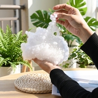 Fibre de polyester 100% vierge, creuse et conjuguée, pour le rembourrage de textiles de maison