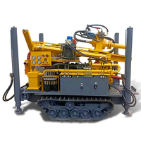 Vente Directe Usine Foreuse sur Chenilles à Démarrage Électrique Hydraulique pour Puits d'Eau Profonds de 100m, 150m, 200m, Machine de Forage Pneumatique